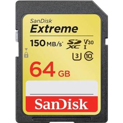 SanDisk Extreme SDXC 64 GB SD kort